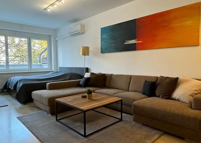 City Apartment Linz 3 Zimmer - Klimaanlage, Grosses Sofa, Cafe & Wlan, Selfcheckin, Parkplatz, Fuer 5 Gaeste